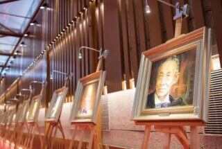 勾勒海派文化吉光片羽，“上海旋律”贺寿昌音乐人物肖像油画展举行